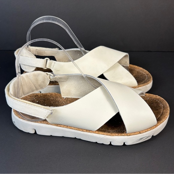❤️ Camper Cream Cross-Strap Sandals 42 - Picture 5 of 9
